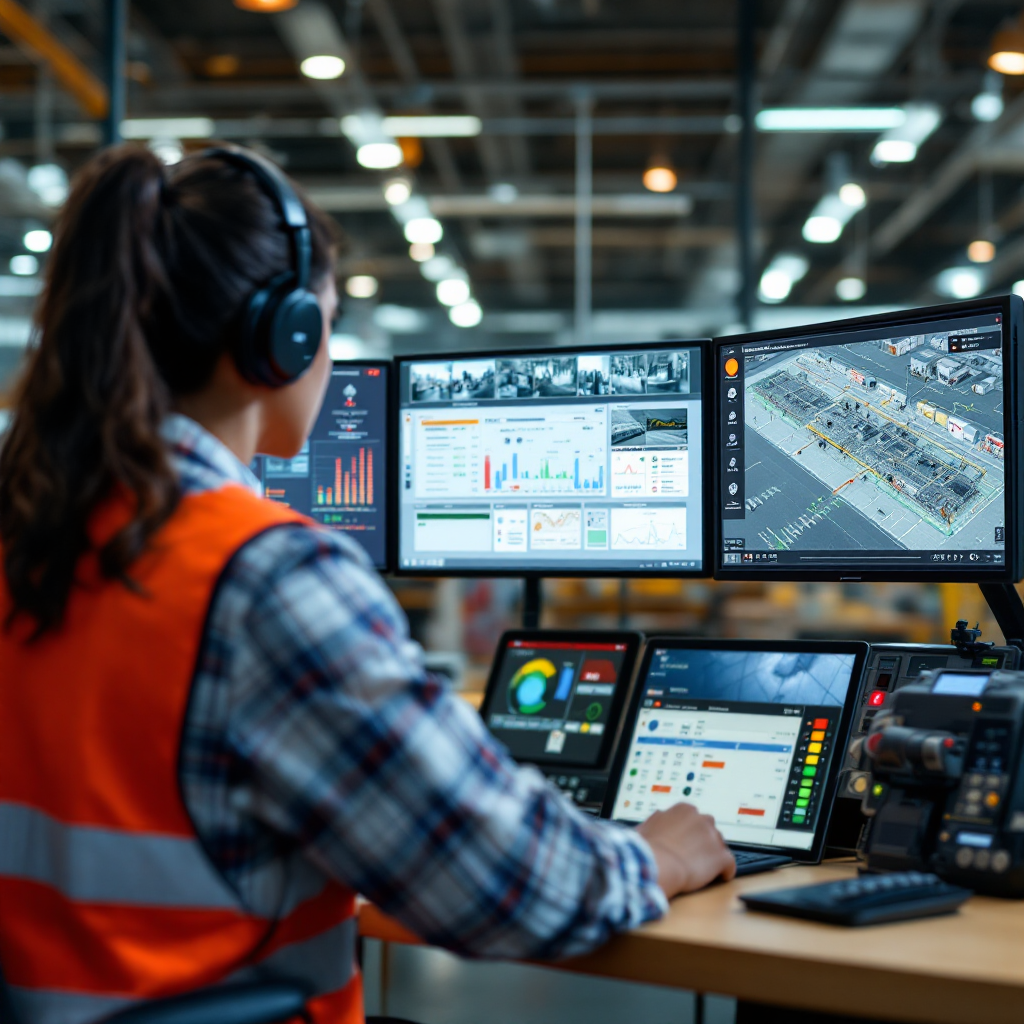 Operatordashboard met miniaturen van waarschuwingen
