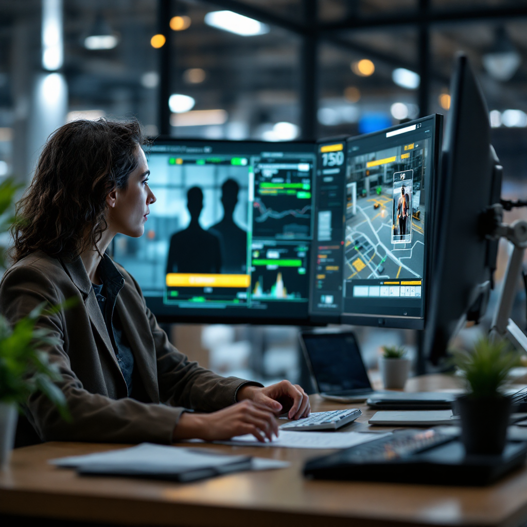 Operator ontvangt een melding op een monitor