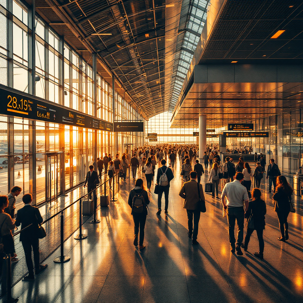 Superposición de mapa de calor analítico en aeropuerto Superposición de mapa de calor analítico en aeropuerto
