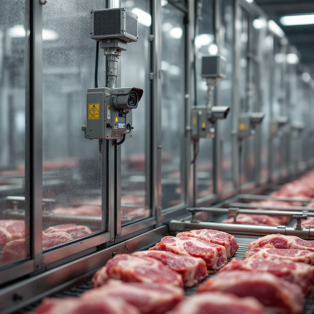 Detecção por IA de contaminação e defeitos de sangramento em carcaças