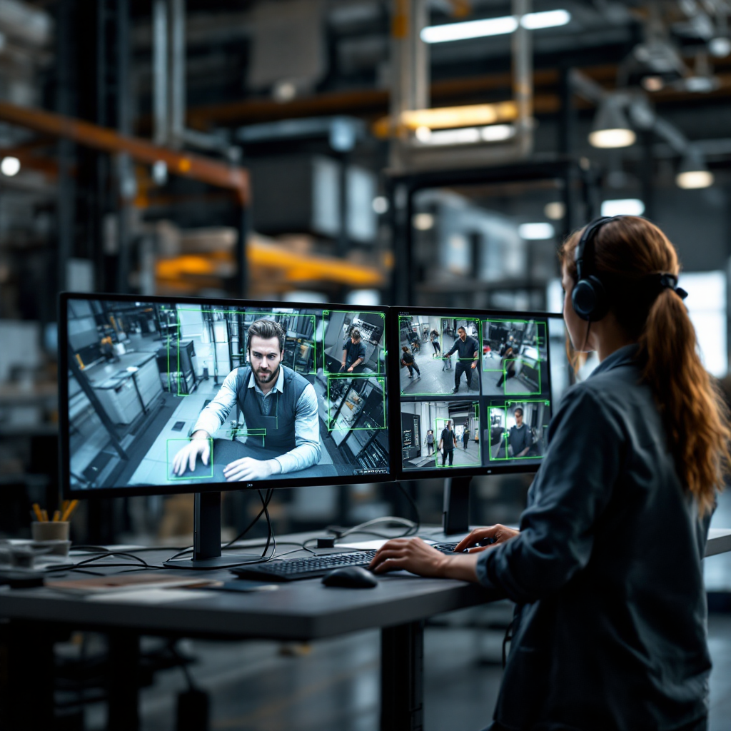 Edge-Server und CCTV-Feeds zur Überwachung von Nassbereichen