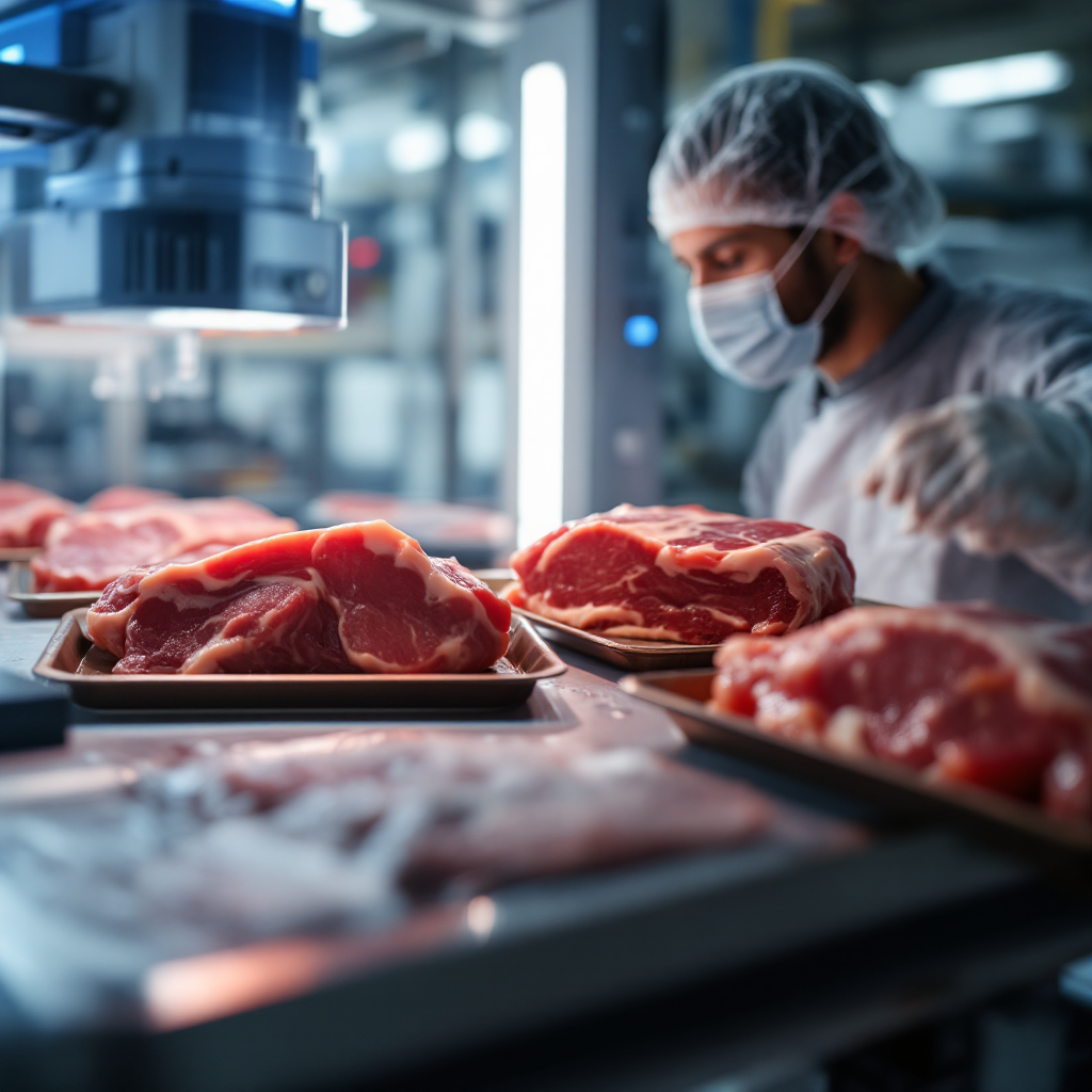 Imagerie hyperspectrale d'échantillons de viande