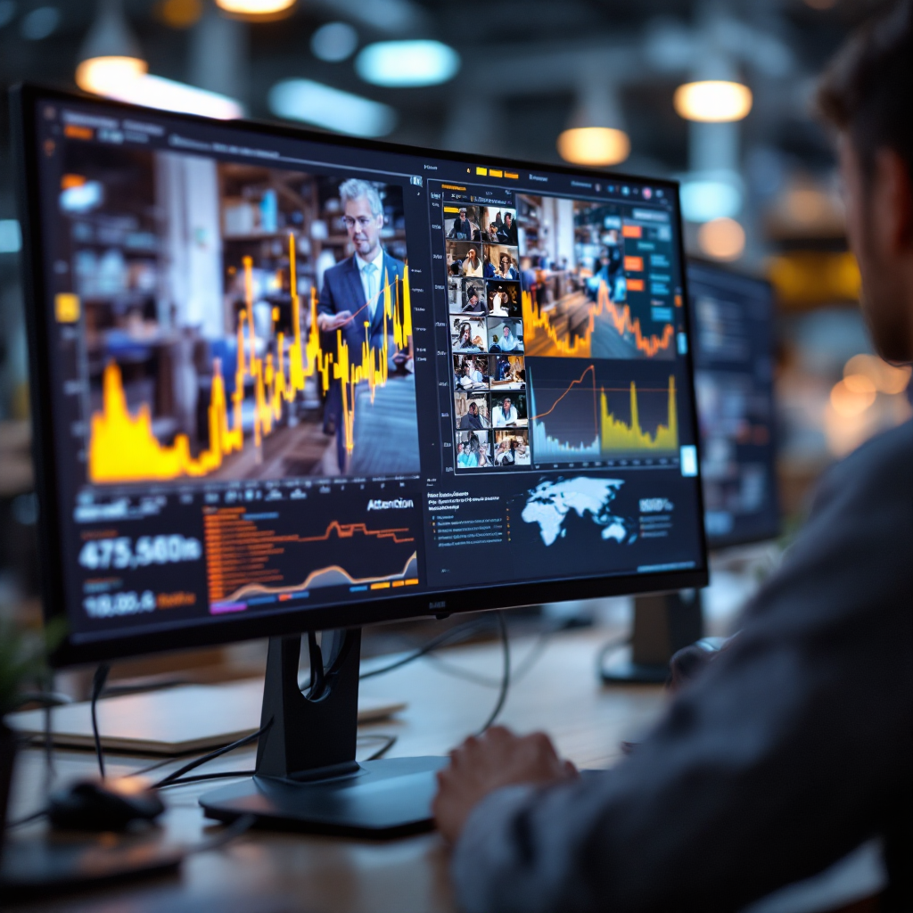 Cartes d'attention sur des images vidéo avec descriptions textuelles