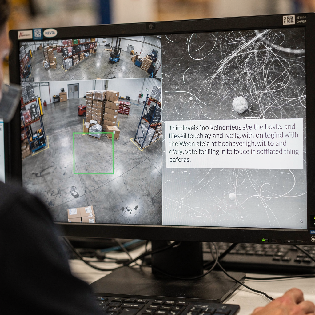 Monitor in het controlecentrum met AI-verklaringsoverlay