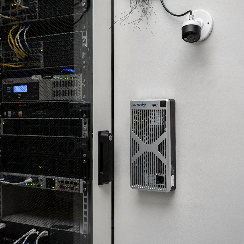 Serwer brzegowy i kamera interkomu