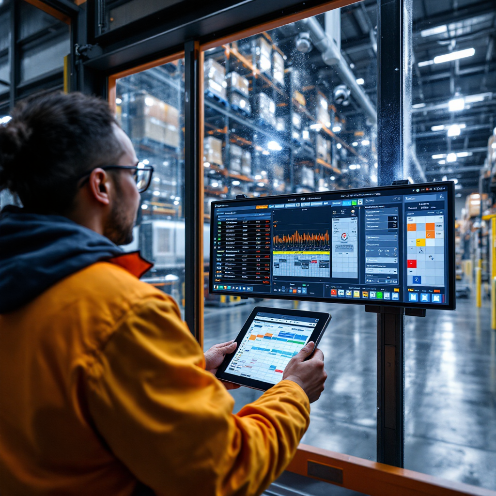 Dok przyjęć z panelem czujników i kamerami