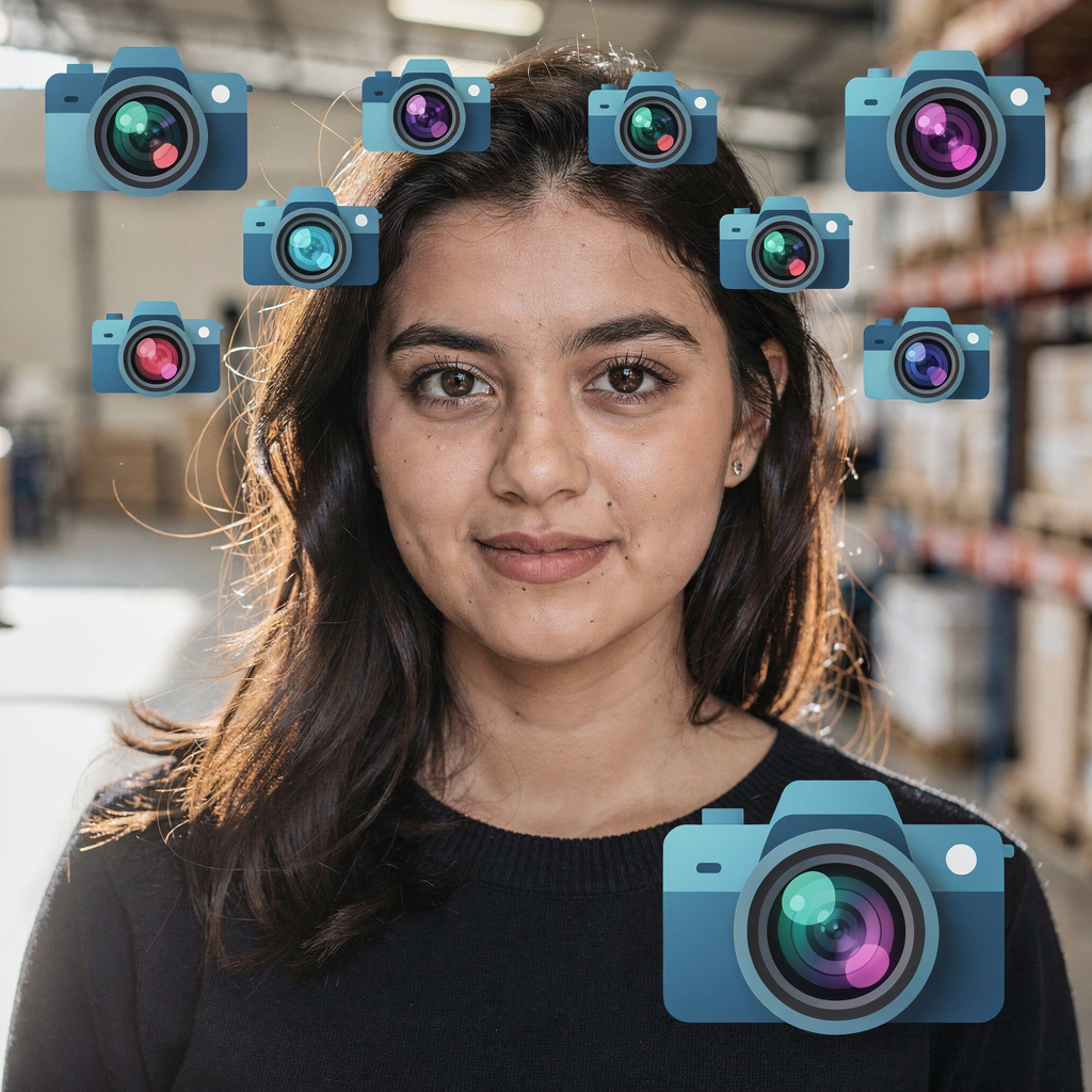 Étiquettes de métadonnées indexées au-dessus des caméras Étiquettes de métadonnées indexées au-dessus des caméras