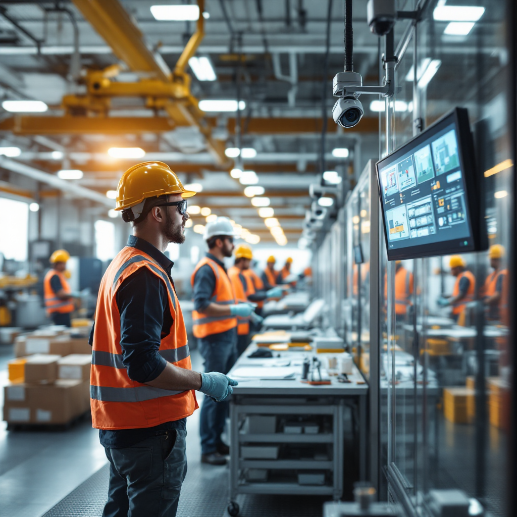 Rilevamento DPI basato sull’IA nella produzione