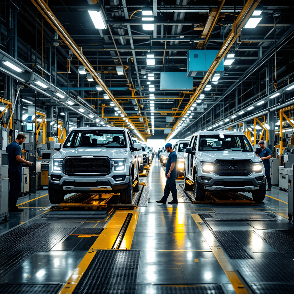 Vehicle detection and classification in manufacturing