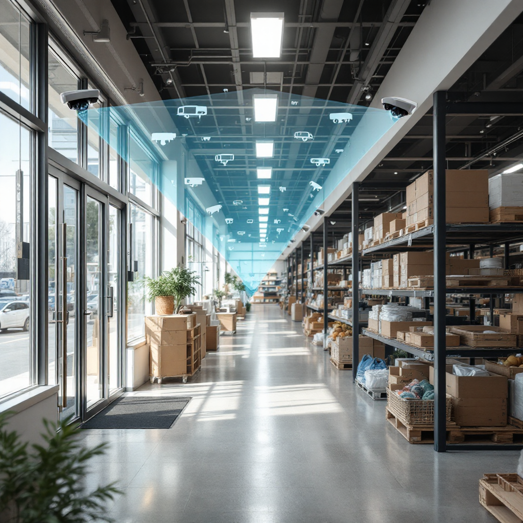 Cámaras de tienda detectando actividad Cámaras de tienda detectando actividad